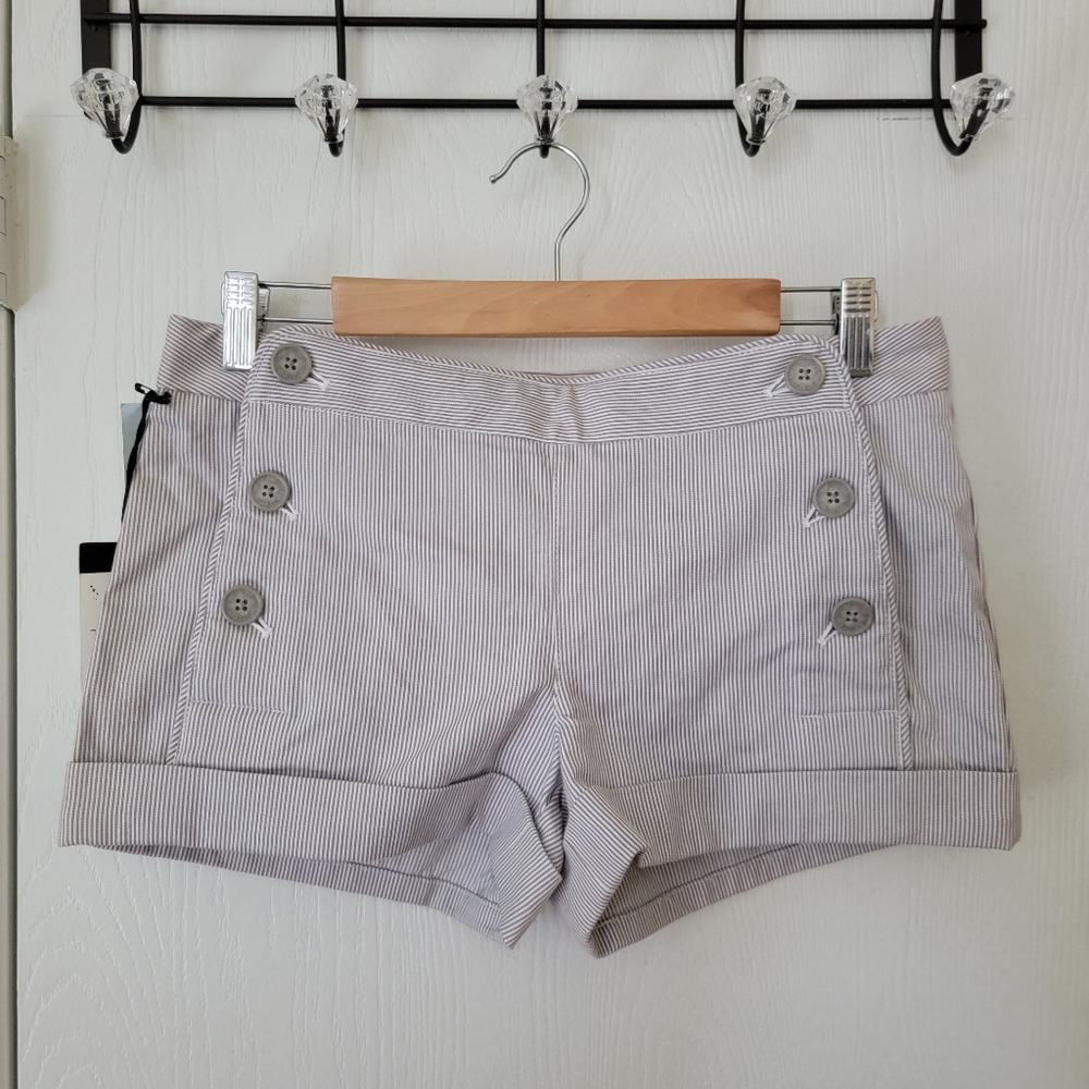 Aritzia Talula Striped Twill Shorts